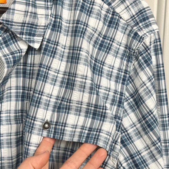 ORVIS Men's Plaid Long Sleeve Lightweight Active Fit Button Up Vented Shirt L - Picture 9 of 11